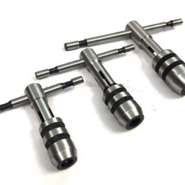 T-HANDLE TAP WRENCH SET OF 3 PCS SOLID COLLET JAWS FOR TAPPING & REAMING