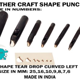 Leather Craft Shape Punch Design Curve Shape Left